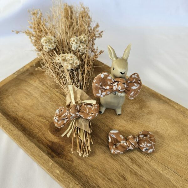 Barrettes liberty marron