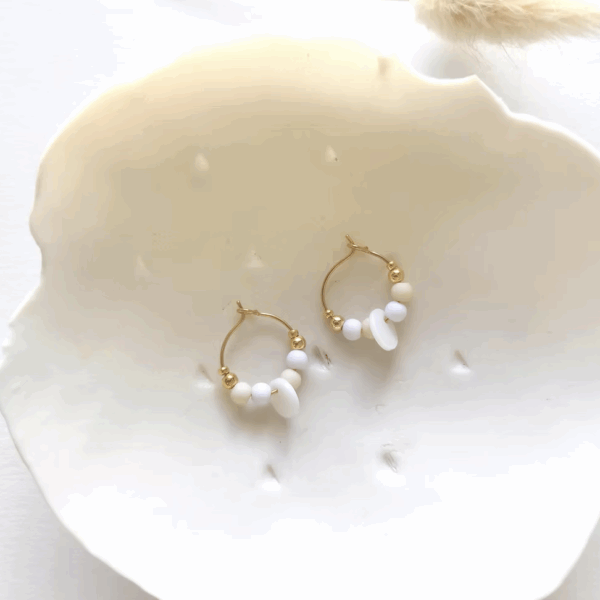 Boucles d'oreilles enfant "Les Chanceuses Sequin"