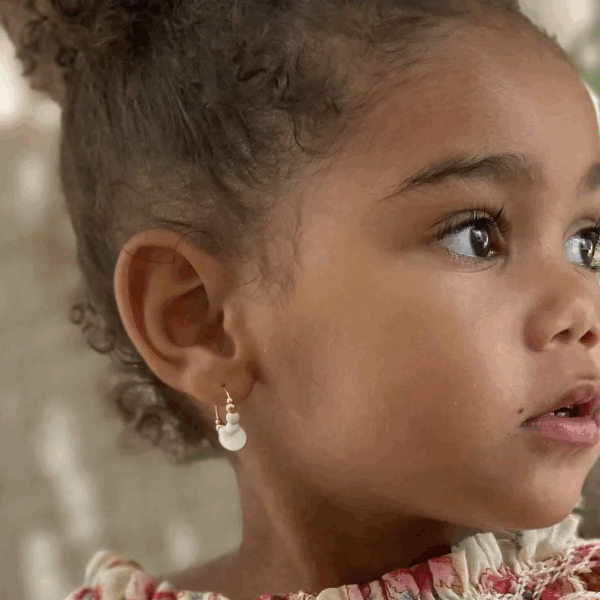 Boucles d'oreilles enfant "Les Chanceuses Sequin" – Image 2