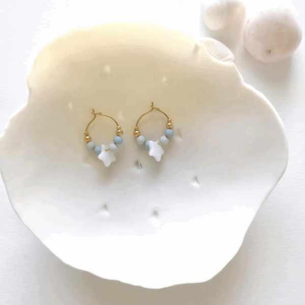 Boucles d'oreilles enfant "Les Chanceuses étoiles"