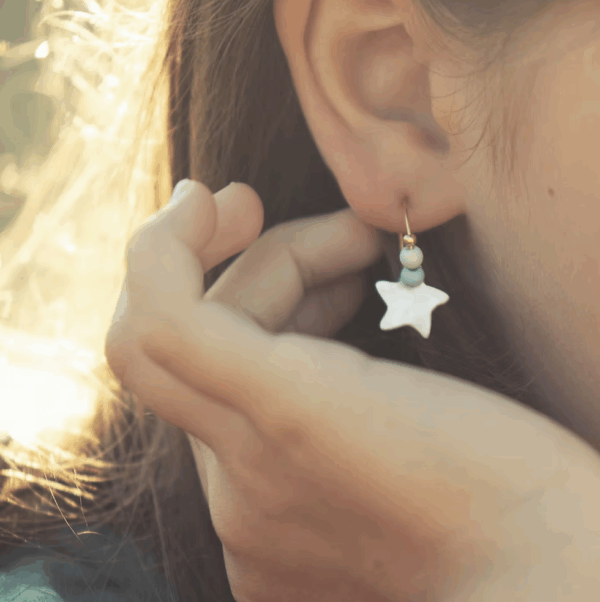 Boucles d'oreilles enfant "Les Chanceuses étoiles" – Image 2