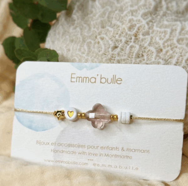 Bracelet enfant "Les Délicates" blanc