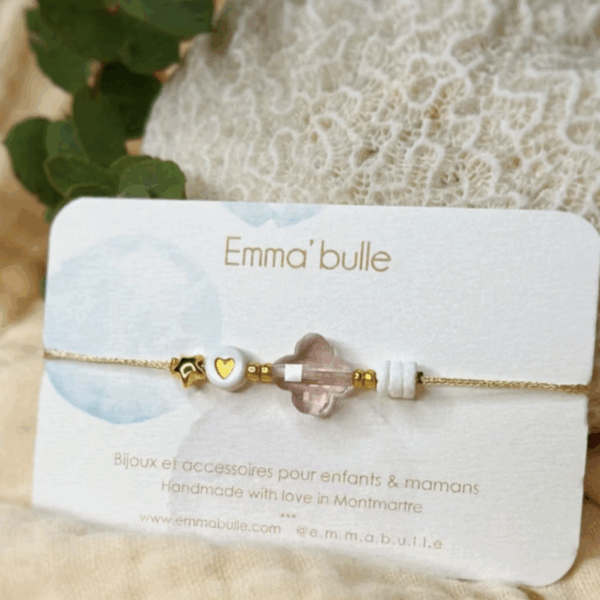 Bracelet enfant "Les Délicates" blanc