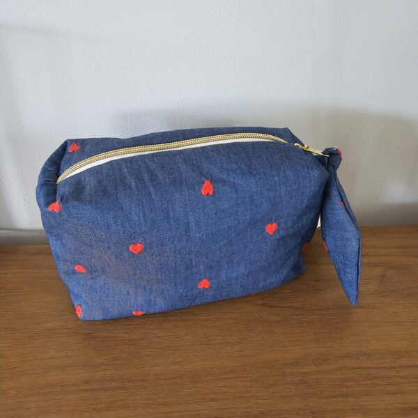 Trousse de toilette jean